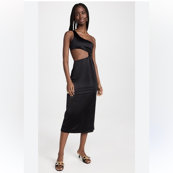 Versace Swim Robe Belize Fabric Dress in Black Size 38(XS/2) - Picture 1 of 15